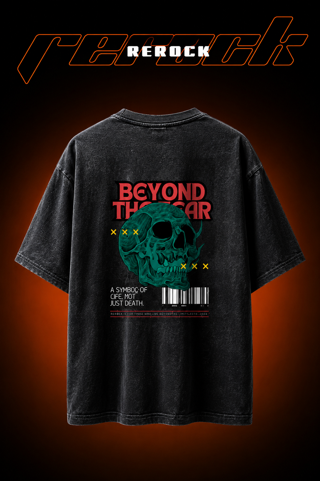Unisex Acid Washed Oversized Tee
